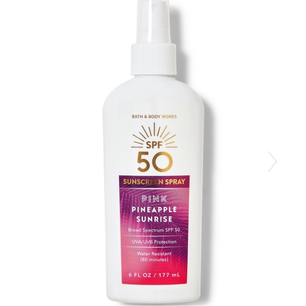 Bath & Body Works Pink Pineapple Sunrise
SPF 50 Sunscreen Spray 6 oz NEW - Picture 9 of 10